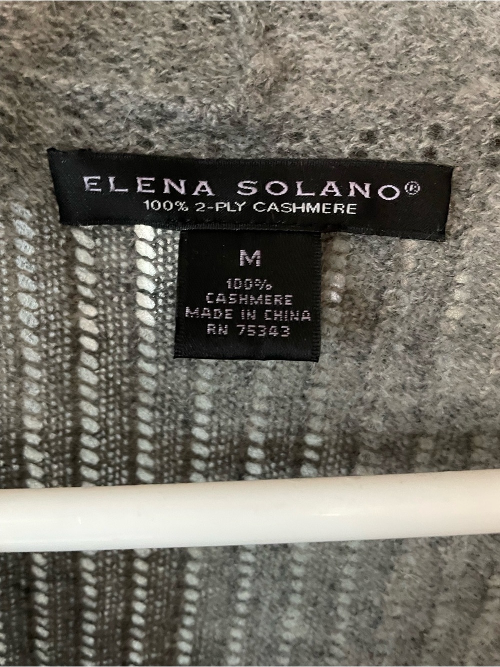 Elena Solano Women's Gray 100% Cashmere Cardigan